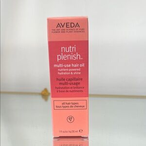 Aveda Nutriplenish Hair Oil in Pink Packaging